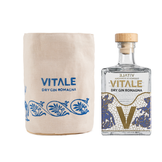 Gin Vitale con Astuccio Stampato a Mano Pascucci - Versione Blu