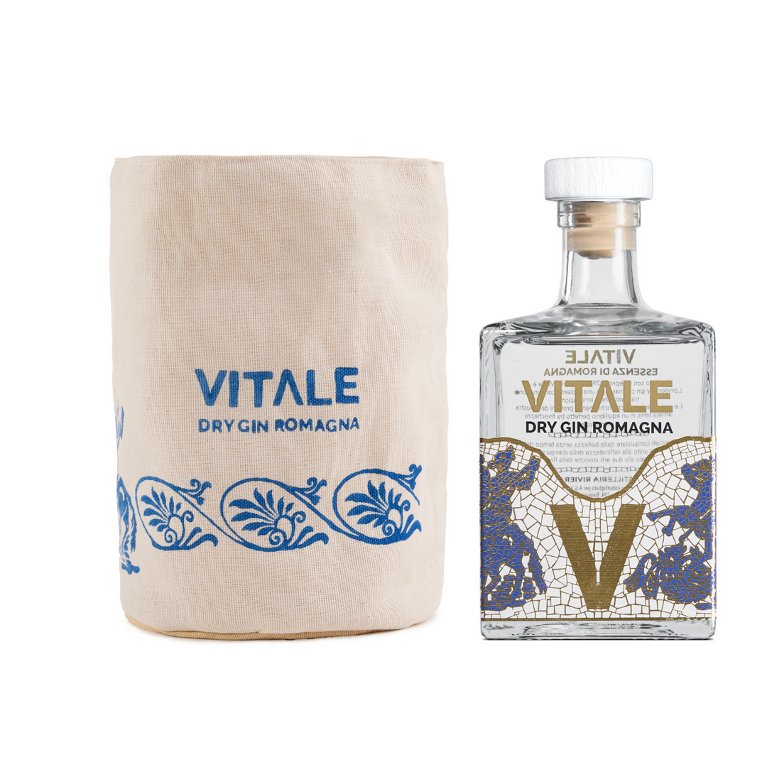 Gin Vitale con Astuccio Stampato a Mano Pascucci - Versione Blu